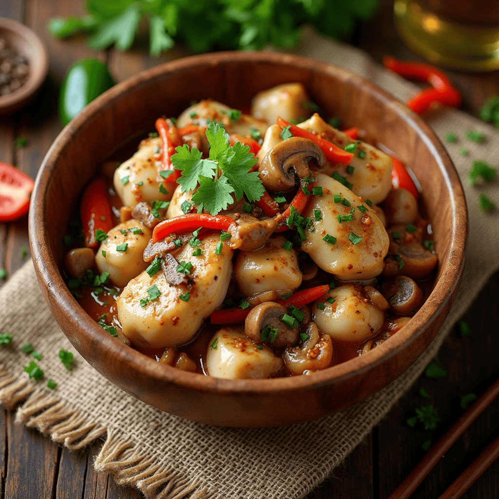 Chicken Mushroom low carb WHOLEBOWLS
